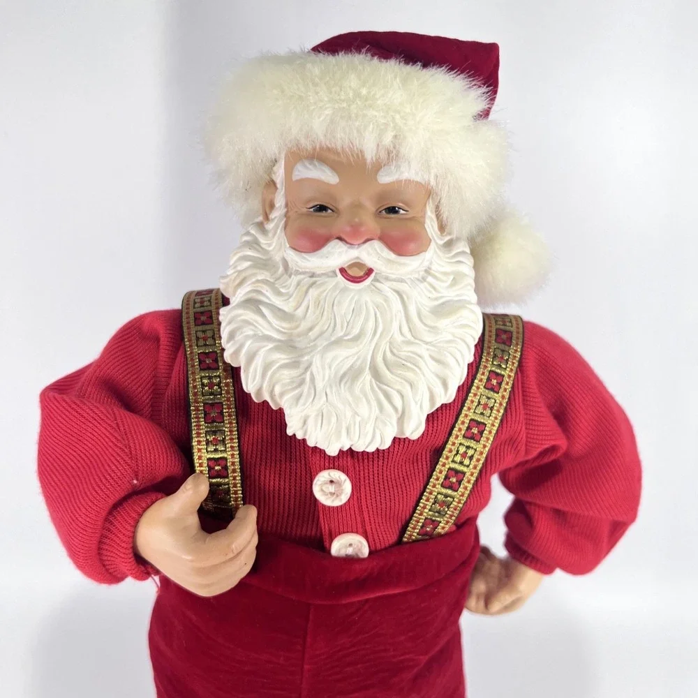 VTG 1998 Jingle Bell Rock Santa Dancing‎ Musical Figure 16